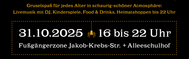 31.10.2025 16 bis 22 Uhr